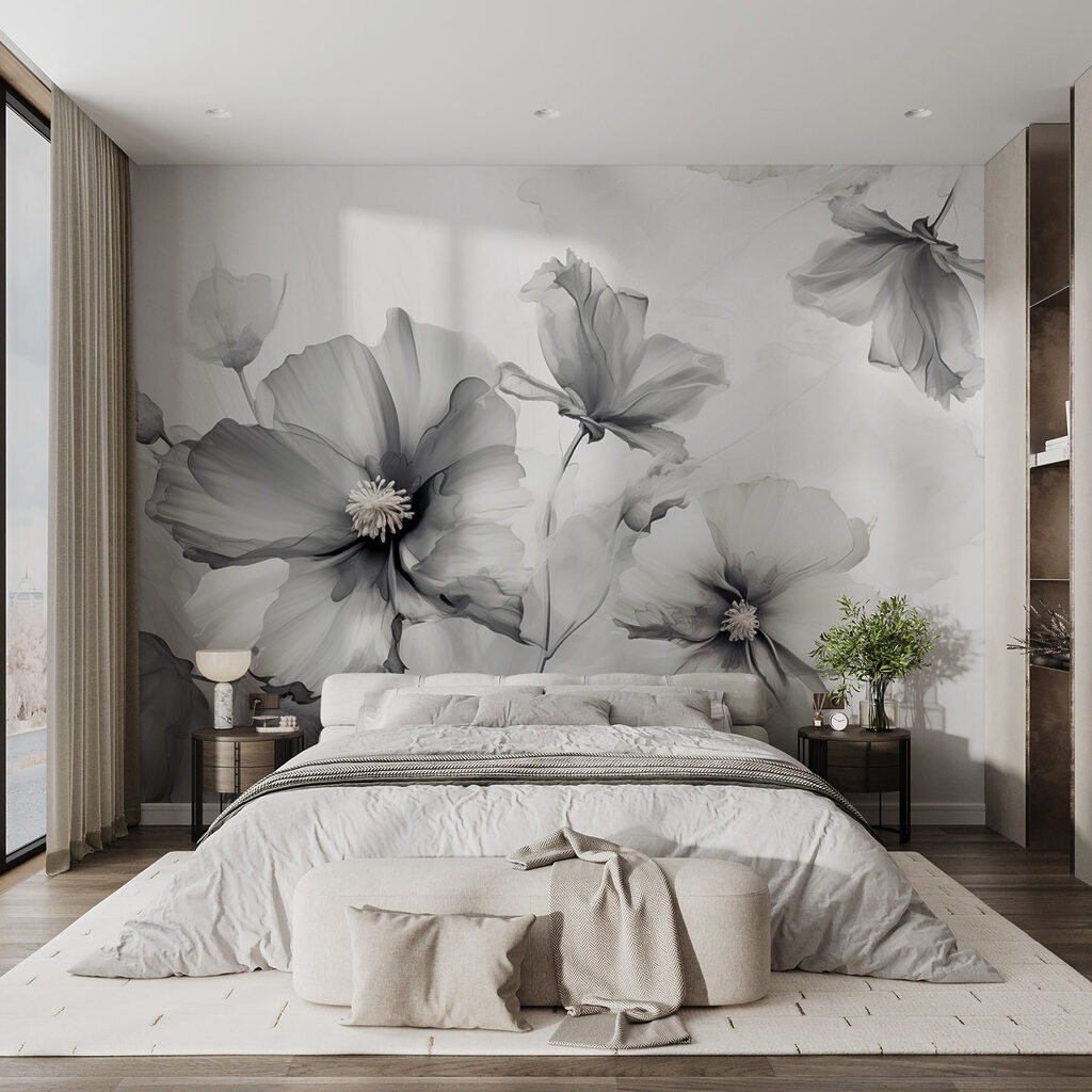 Flores soltas em aguarela — interior 3