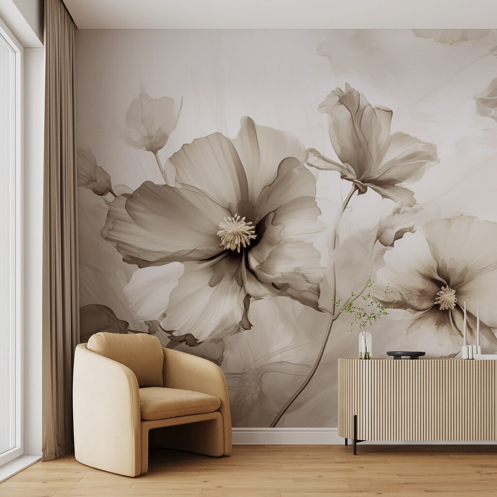 Flores soltas em aguarela — interior 3