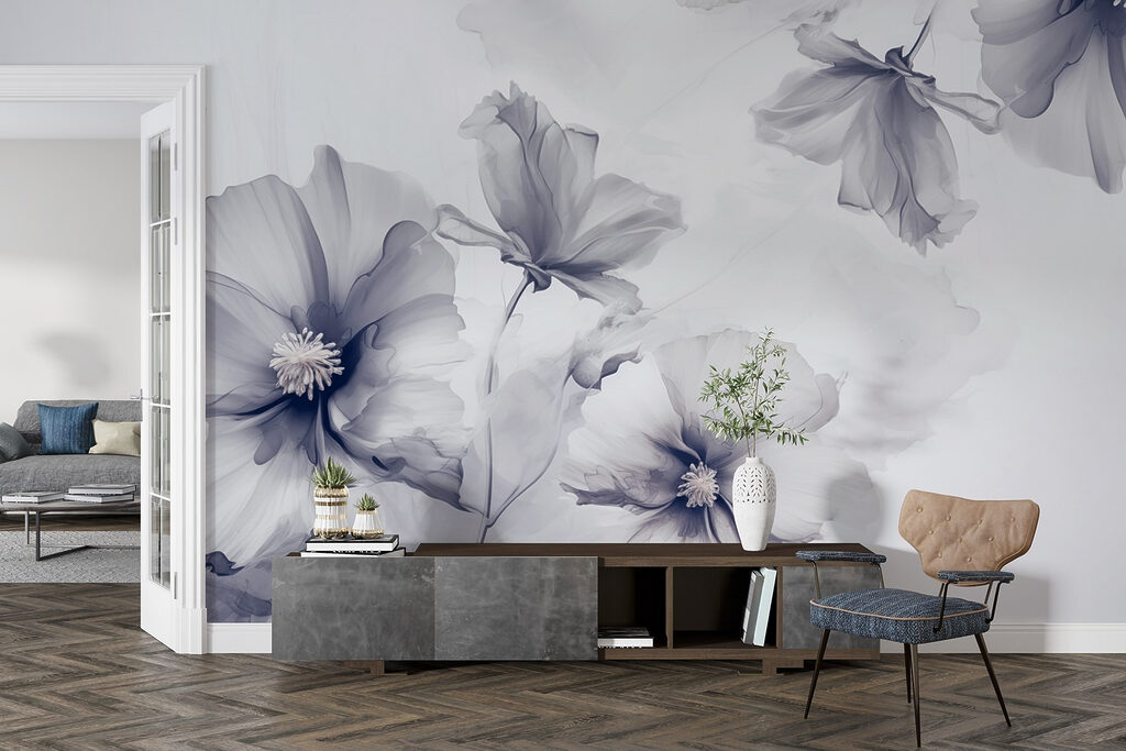 Flores soltas em aguarela — interior 4