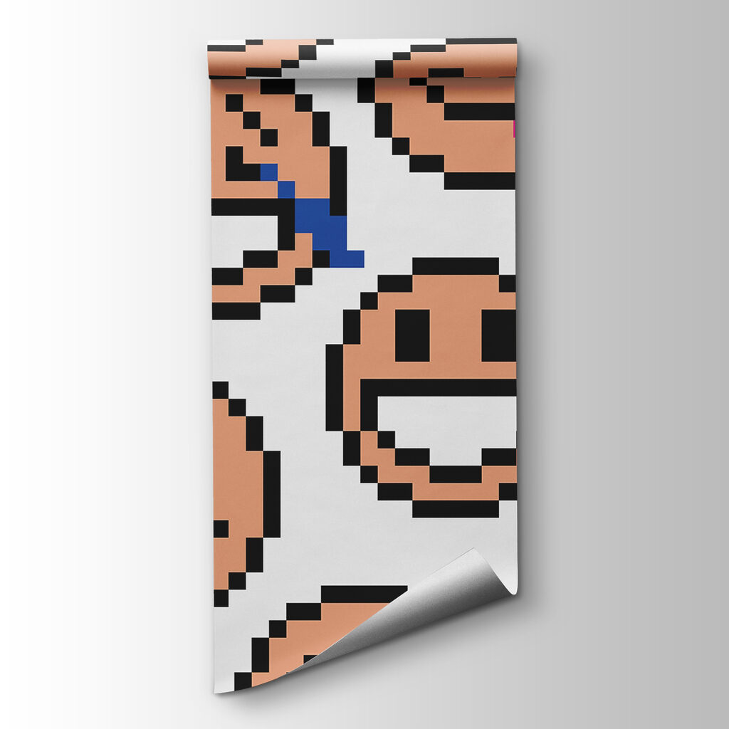 Carinhas em pixels — vista do produto
