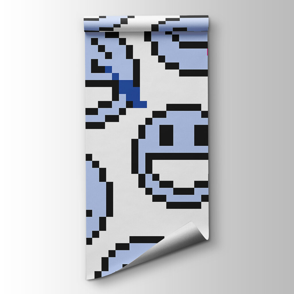 Carinhas em pixels — vista do produto