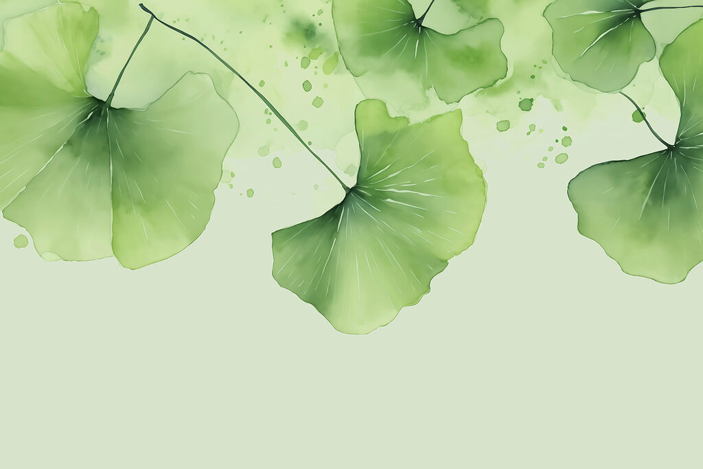 Leques verdes suspensos — design completo