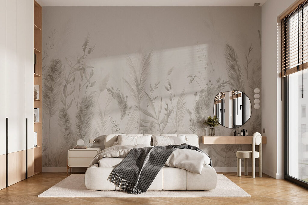 Gramíneas cinzentas em esboço — interior 2