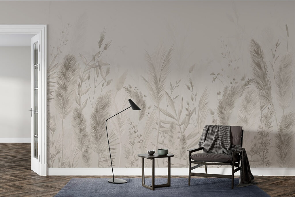 Gramíneas cinzentas em esboço — interior 4