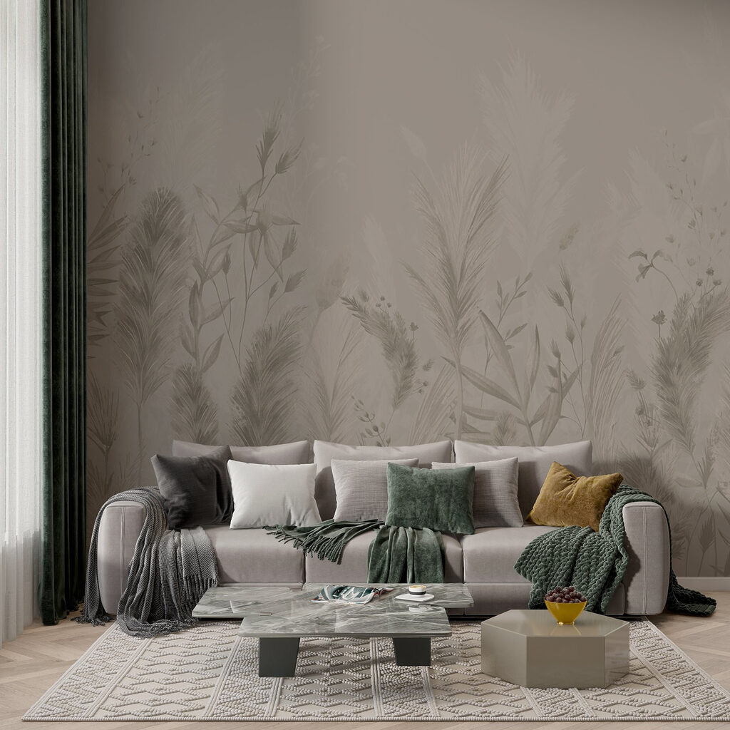 Gramíneas cinzentas em esboço — interior 2