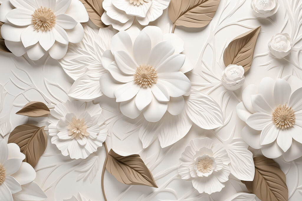 Flores grandes e pequenas — design completo