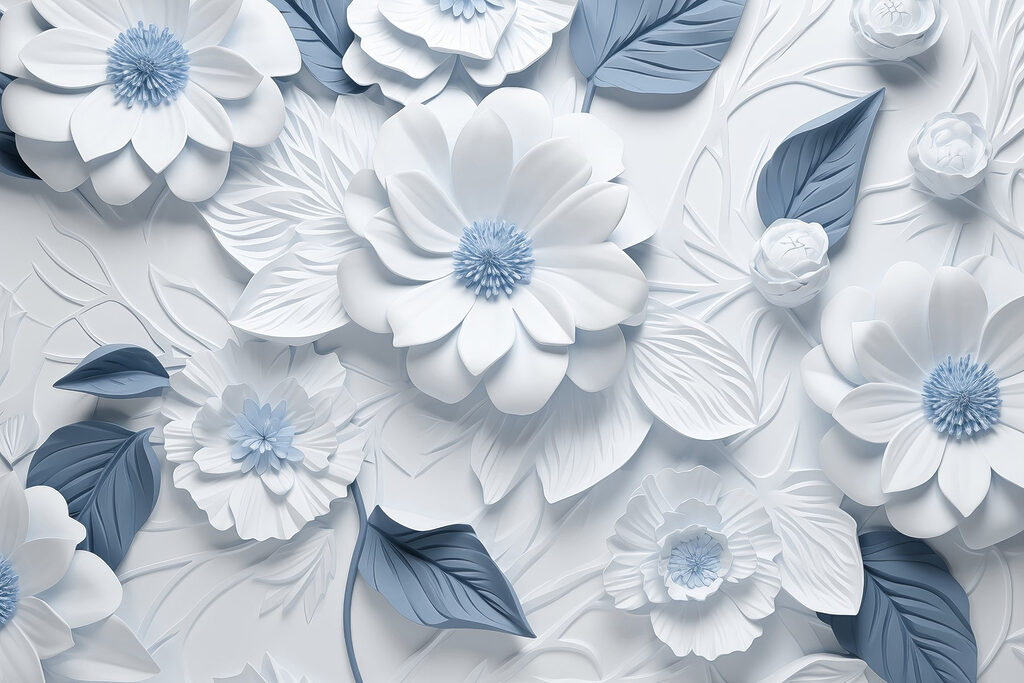 Flores grandes e pequenas — design completo