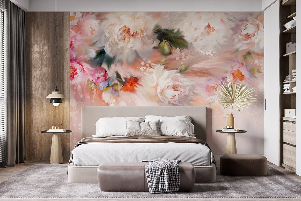 Peónias em fluxo suave — interior 2
