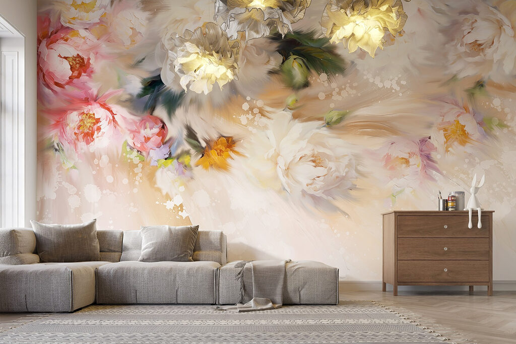 Peónias em fluxo suave — interior 4