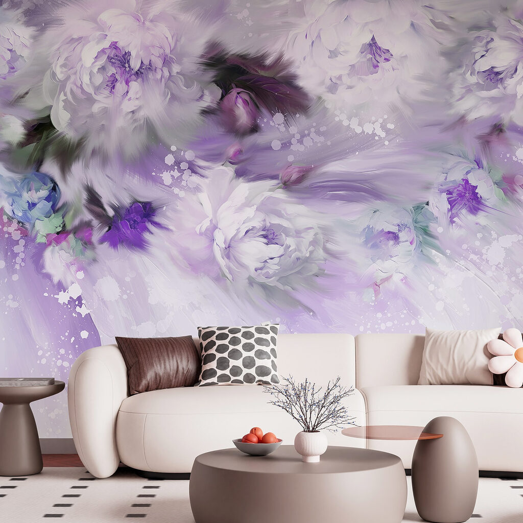 Peónias em fluxo suave — interior 2