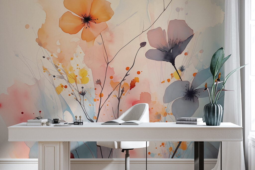 Flores em manchas soltas — interior 2