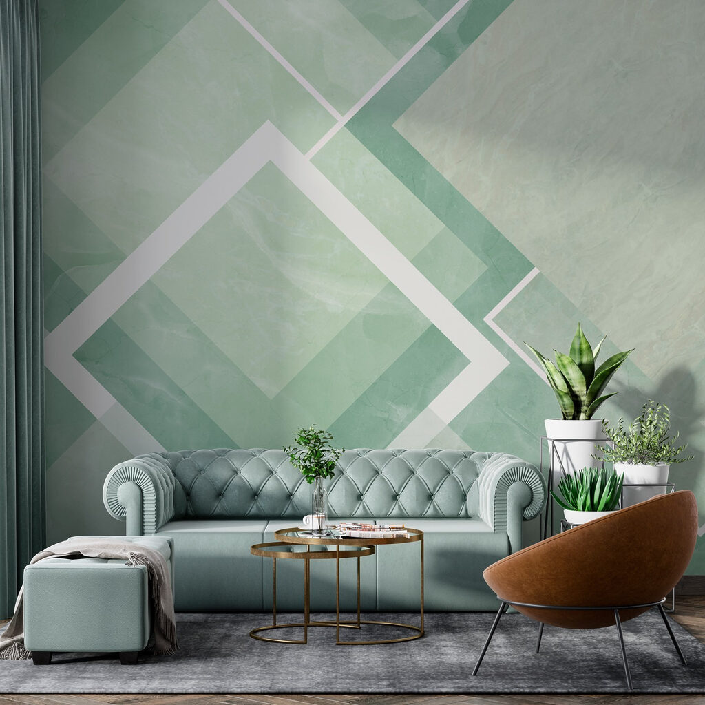 Losangos com contorno branco — interior 1
