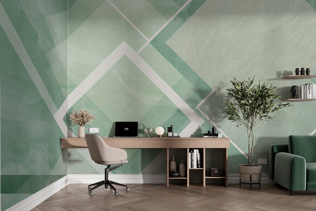 Losangos com contorno branco — interior 2