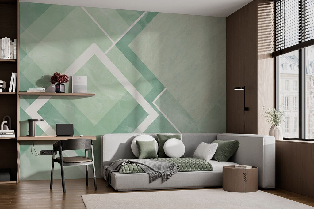 Losangos com contorno branco — interior 3