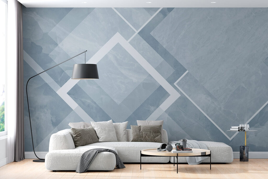 Losangos com contorno branco — interior 3