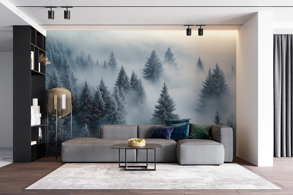 Coníferas na neblina — interior 3