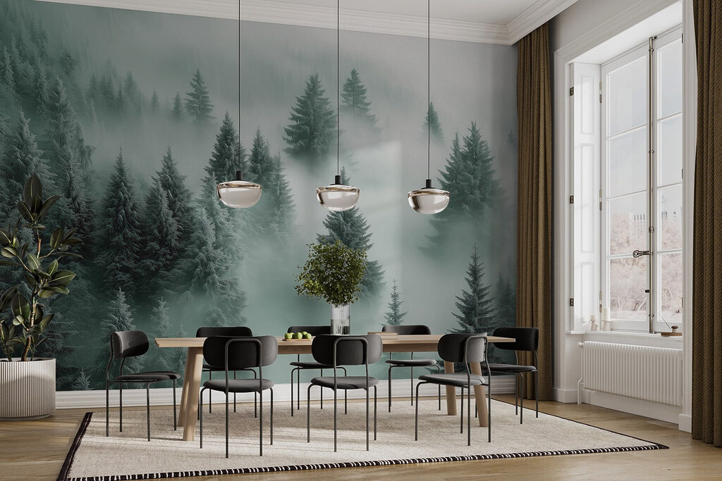Coníferas na neblina — interior 5