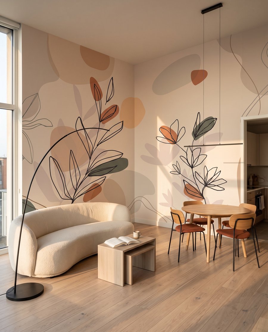 Ramos desenhados em manchas — interior 6