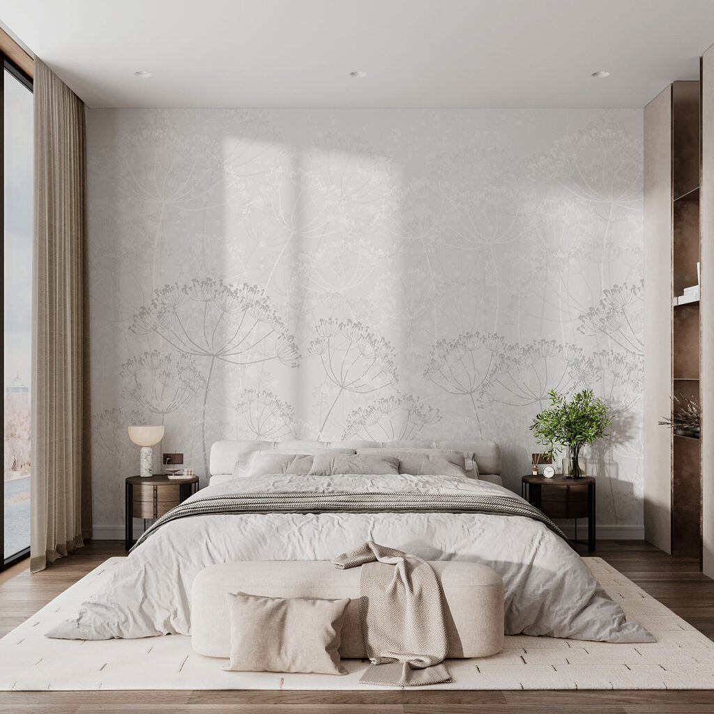 Umbelas finas em branco — interior 1