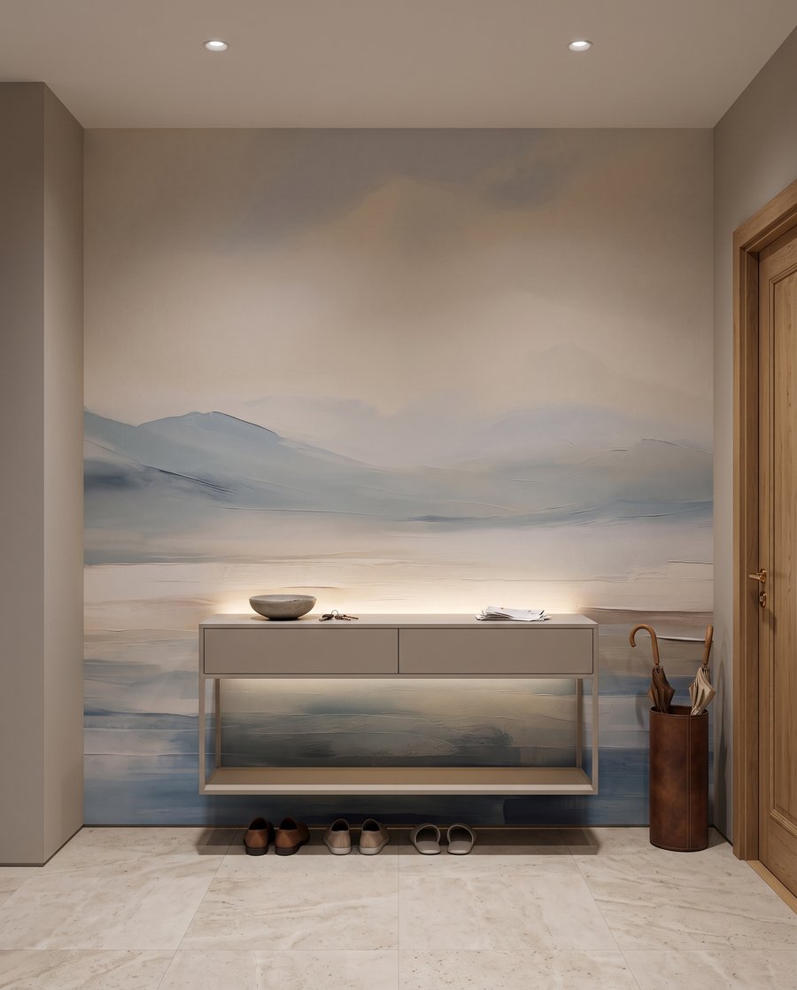 Água sob horizonte pastel — interior 5