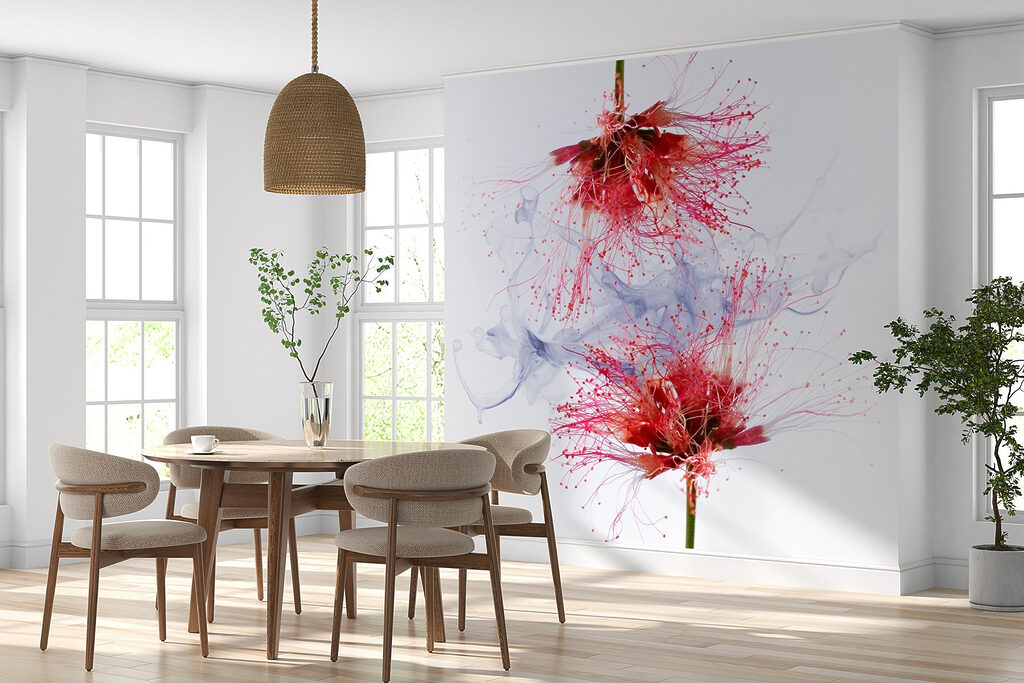 Flores em salpicos — interior 1