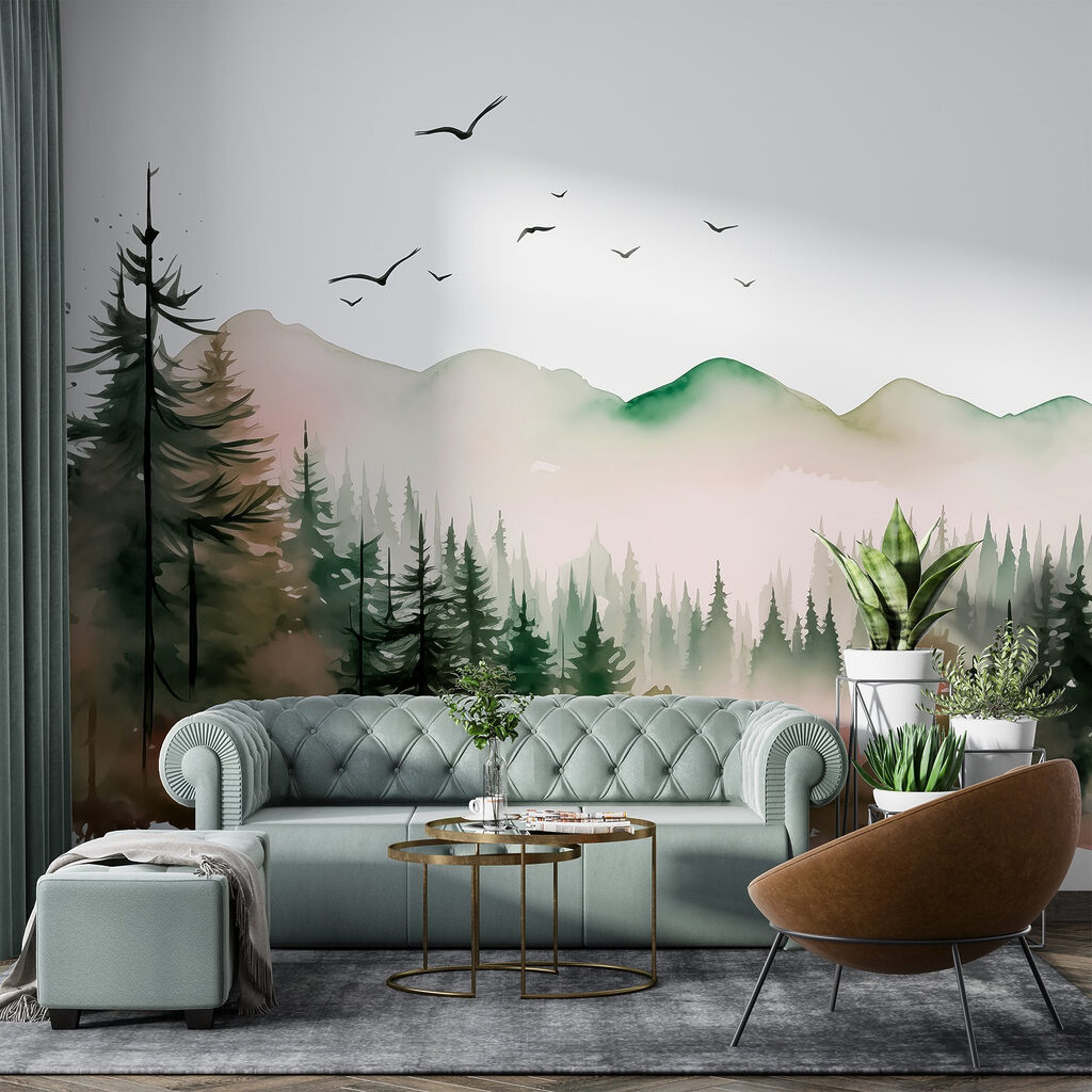 Pássaros sobre o vale — interior 1