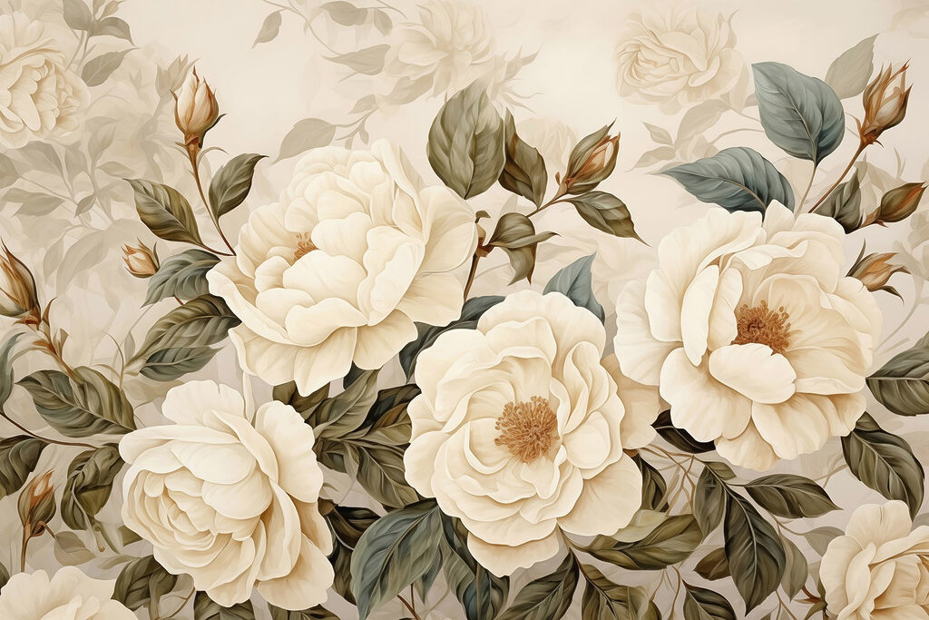 Rosas creme — design completo