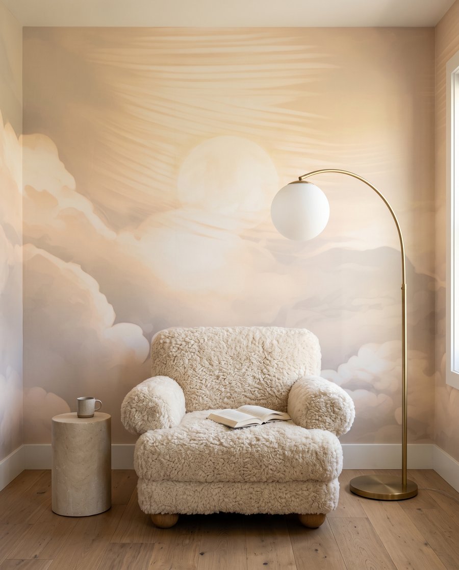 Nuvens e luz suave — interior 4