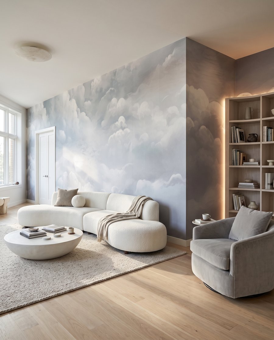 Nuvens e luz suave — interior 1