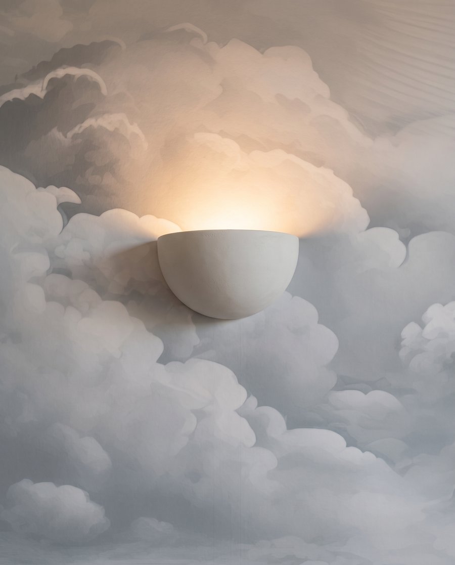 Nuvens e luz suave — detalhe