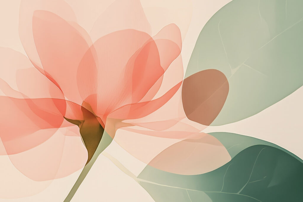 Flor translúcida — design completo