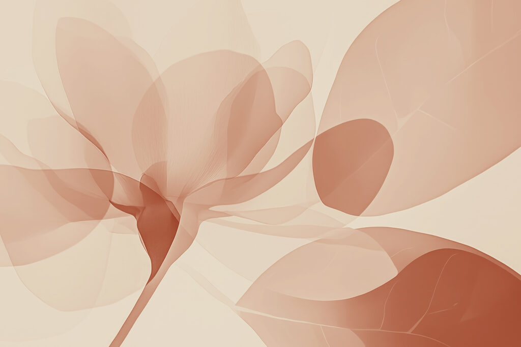 Flor translúcida — design completo