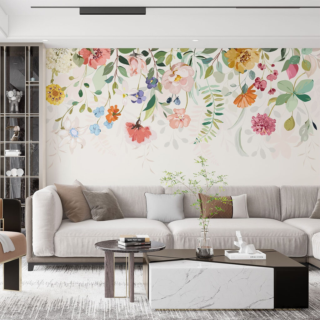 Flores coloridas em cascata — interior 2