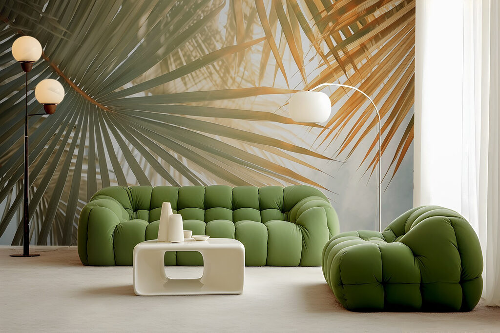 Sol entre palmeiras — interior 2