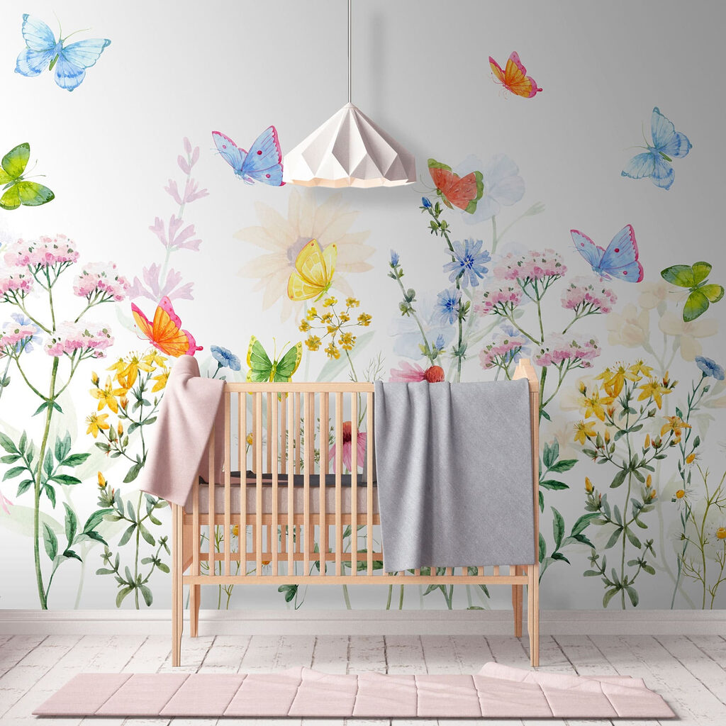 Borboletas e flores silvestres — interior 2