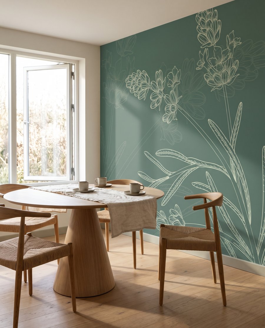 Cachos de flores desenhados — interior 6