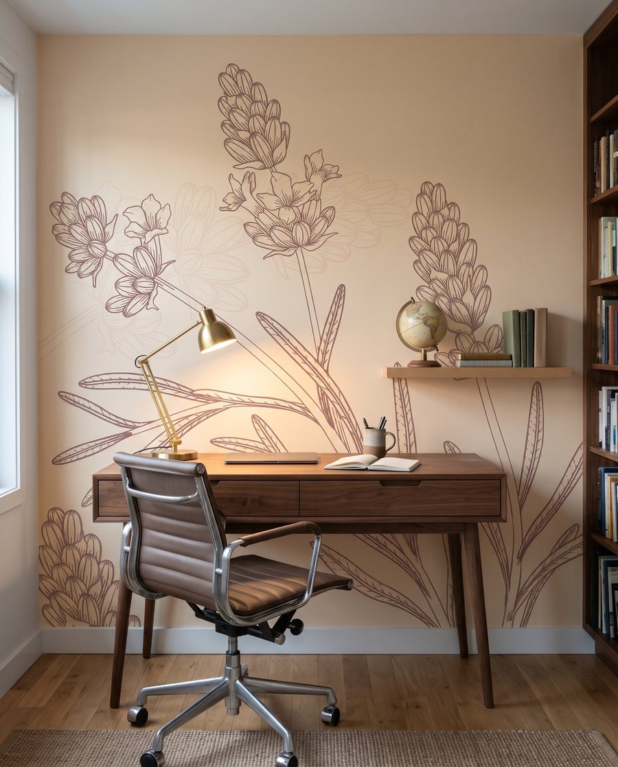 Cachos de flores desenhados — interior 8
