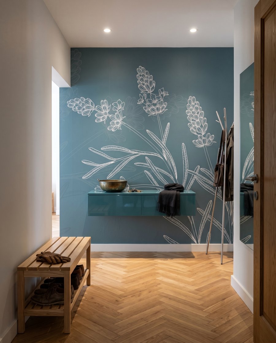 Cachos de flores desenhados — interior 5