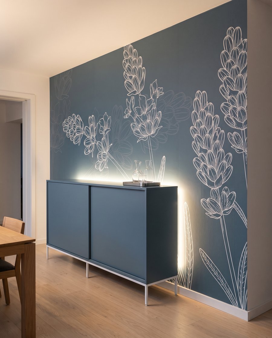 Cachos de flores desenhados — interior 8