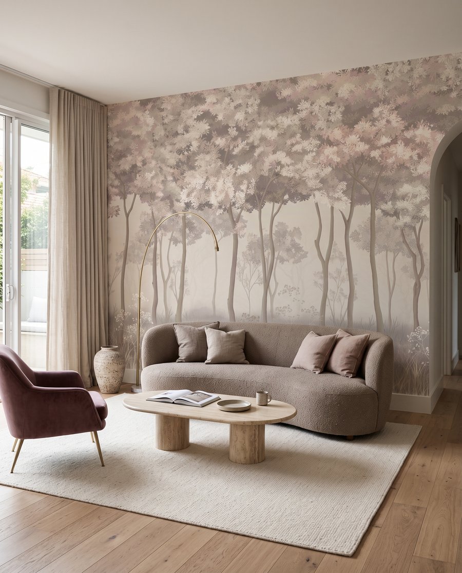 Bosque luminoso em flor — interior 3