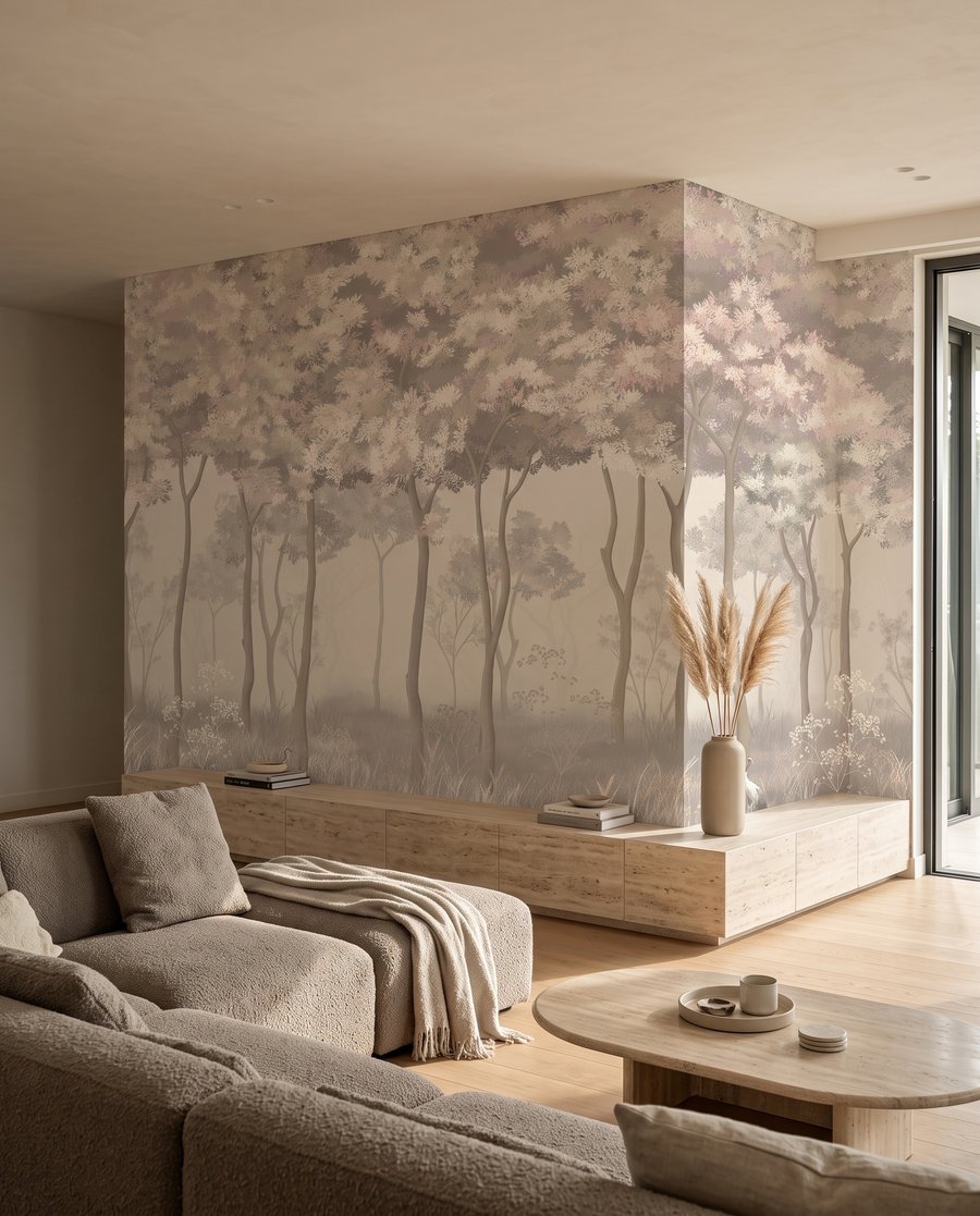 Bosque luminoso em flor — interior 4