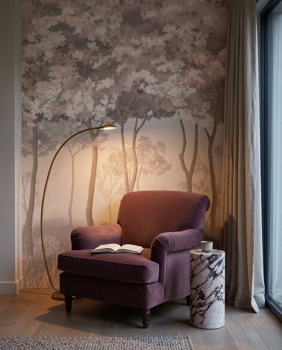 Bosque luminoso em flor — interior 5