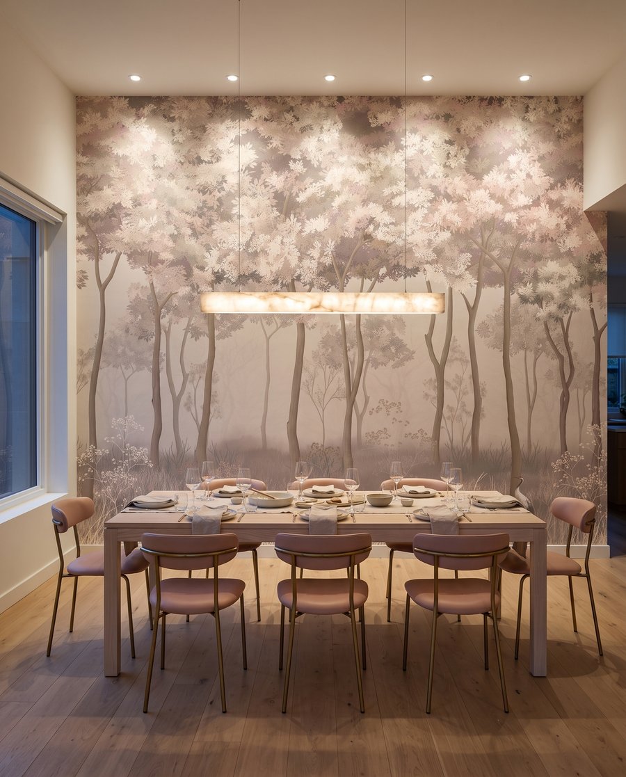 Bosque luminoso em flor — interior 8
