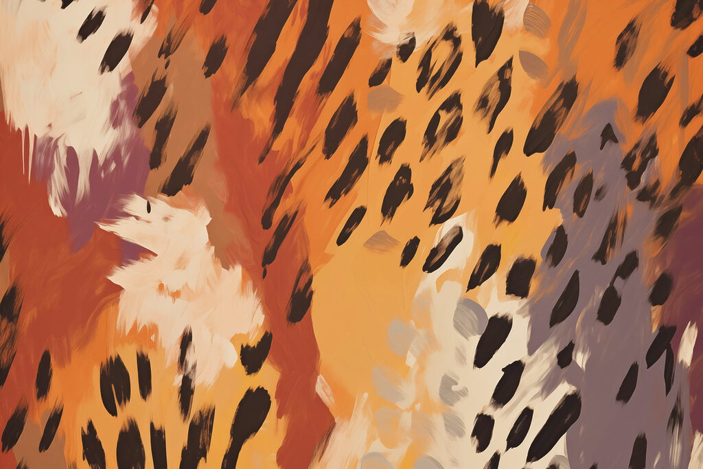 Manchas em tinta quente — design completo