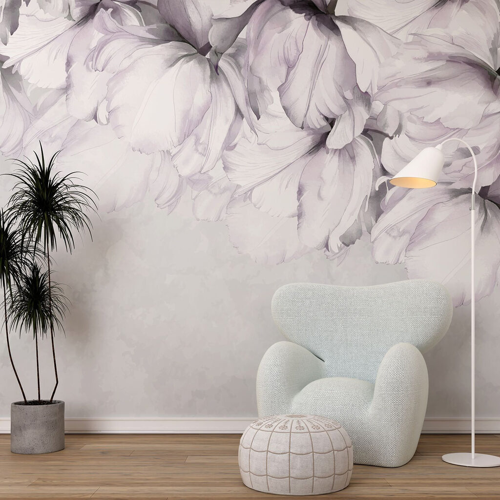 Flores brancas no topo — interior 1