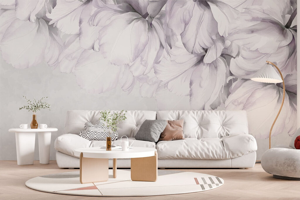 Flores brancas no topo — interior 2