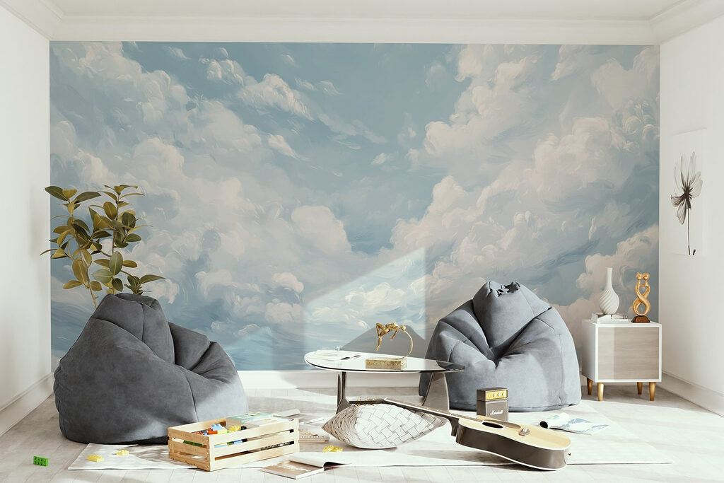 Nuvens em céu azul-claro — interior 2