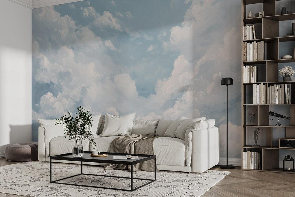 Nuvens em céu azul-claro — interior 3