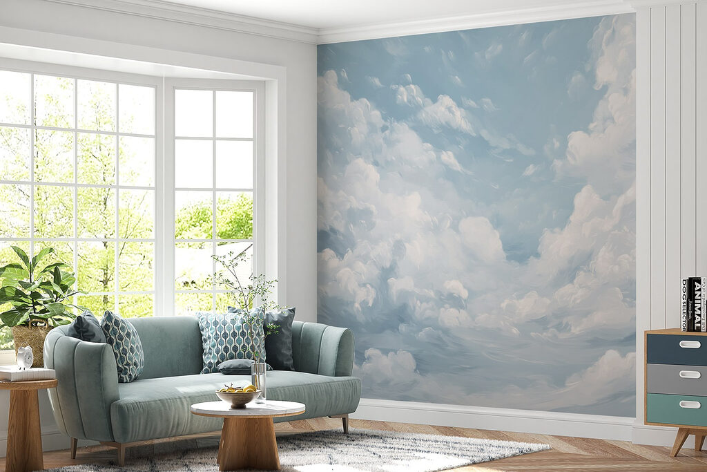 Nuvens em céu azul-claro — interior 4