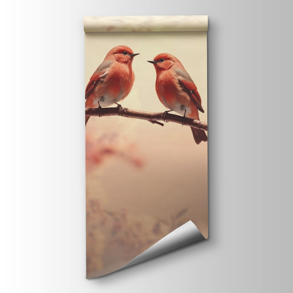 Aves ao entardecer — vista do produto